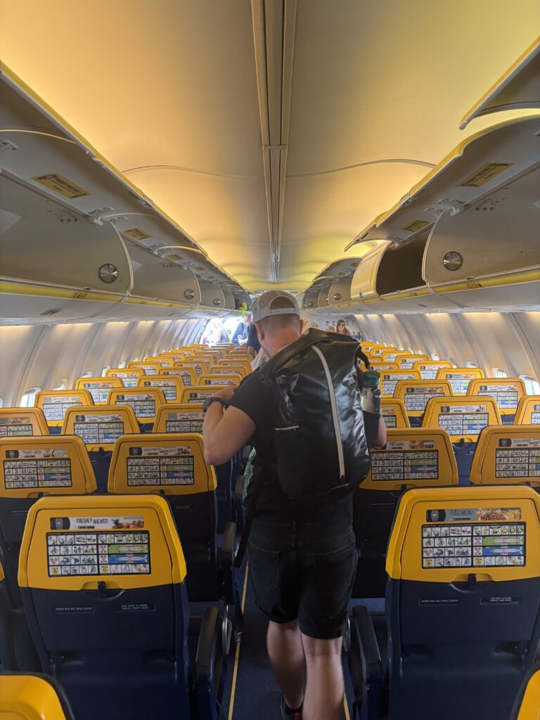 Ryanair flight boarding