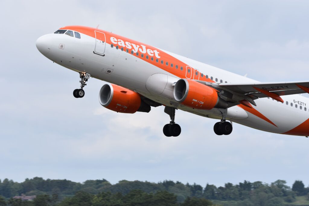 Easyjet plane taking off