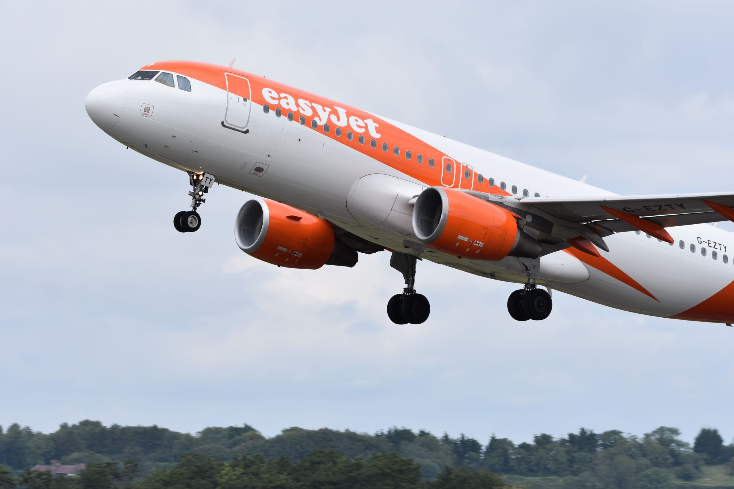 Easyjet plane taking off